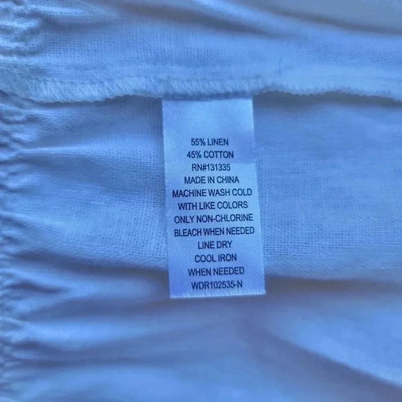 NWT Socialite Ruffle Flare Wrap Tie Linen Blend Dress Women Stylish Ivoy Sz M - Picture 13 of 13